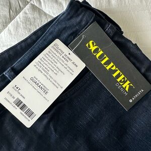 Athleta 14 tall Sculptek denim skinny jean NWT